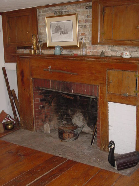 Upstairs living room fireplace