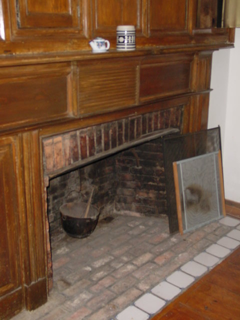 Master bedroom fireplace
