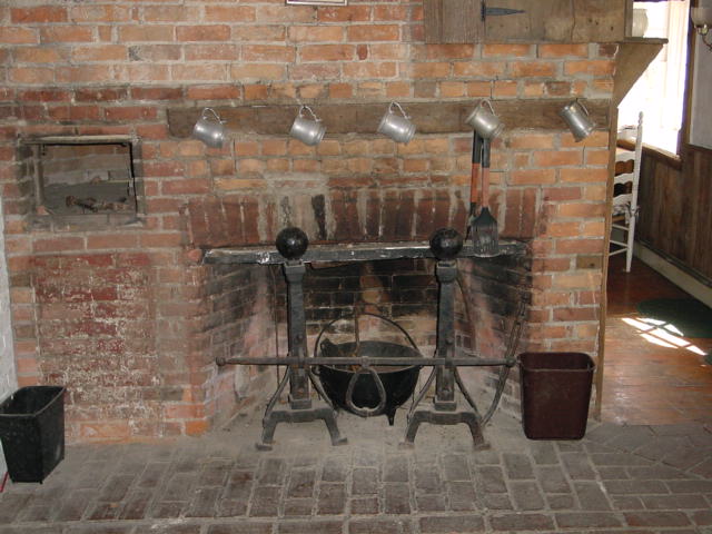 Kitchen fireplace