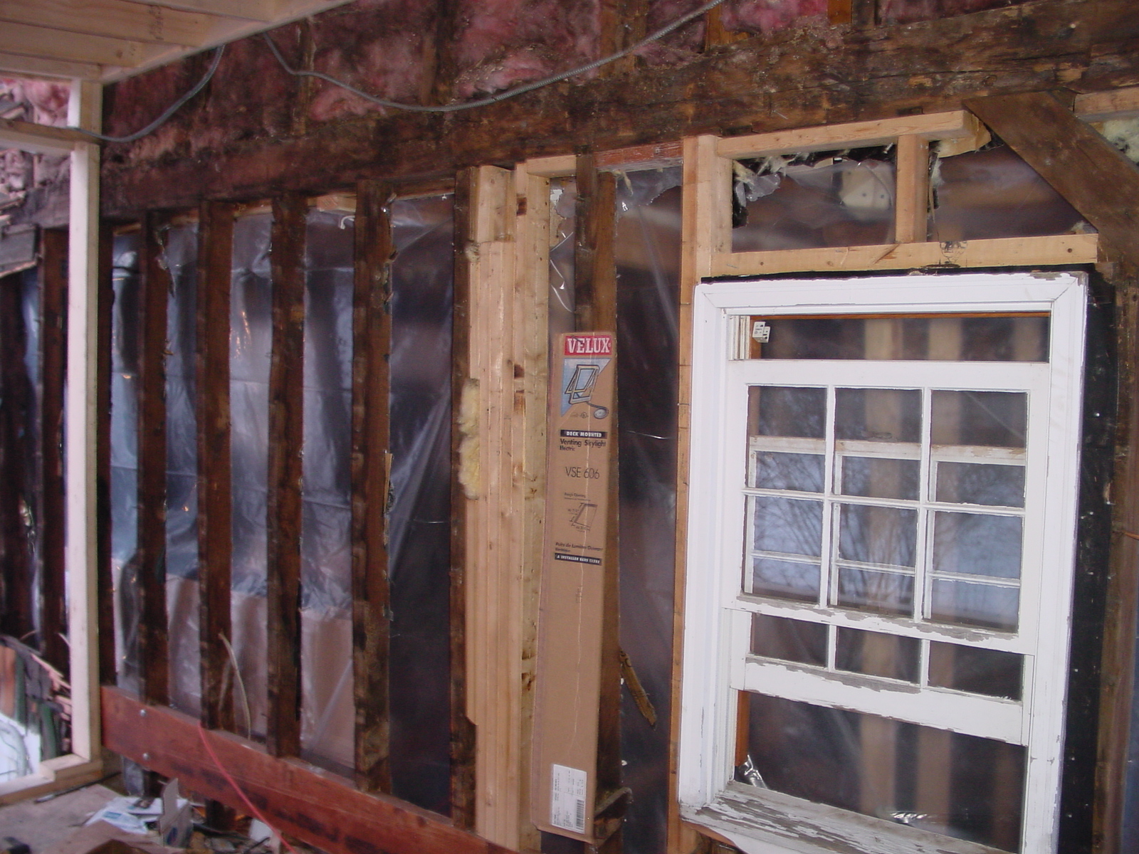 Getting ready to remove the old wall to enter master bath
