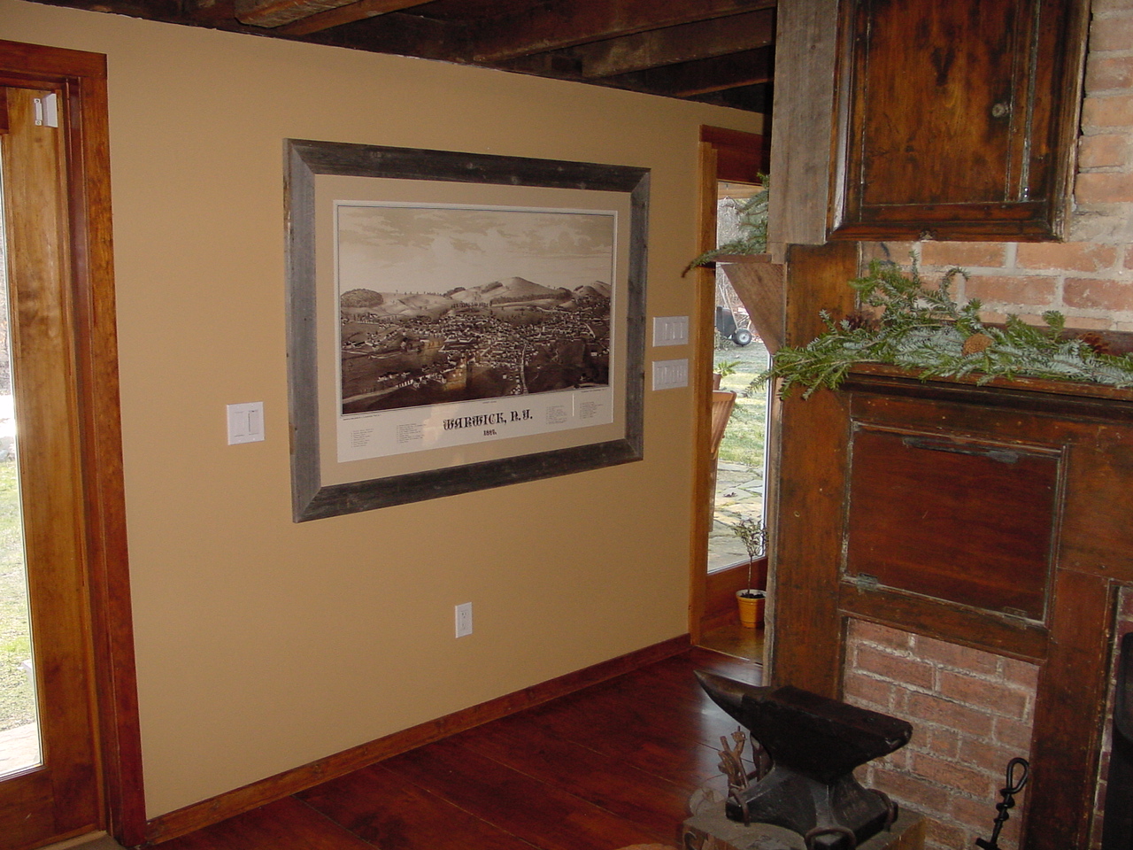 The new old Warwick map hung