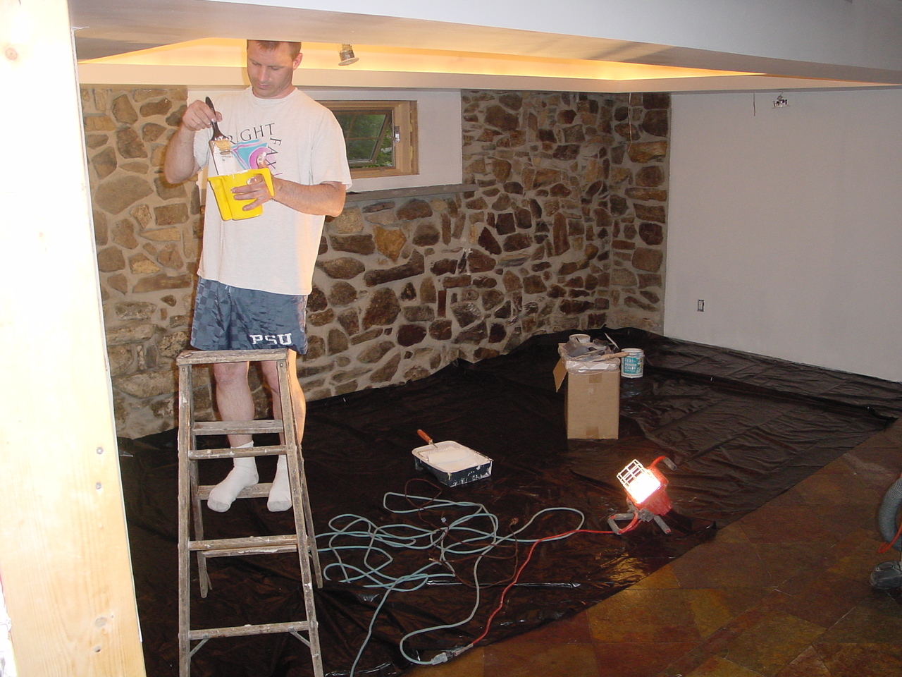 Doing a little painting