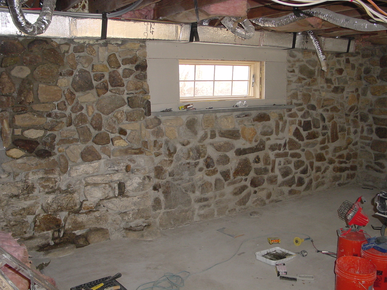 Stone work almost done