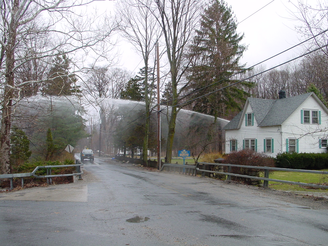 Neighbors basement getting pumped out by fire department